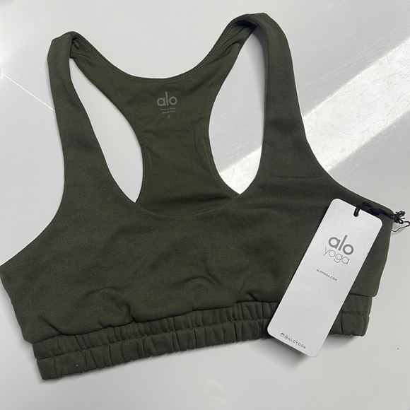 Alo Scoop Neck Sweatshirt Bra - Picture 4 of 5